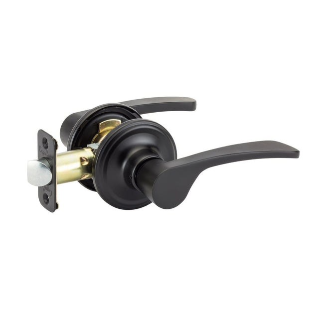 Copper Creek KL2220BC black passage door lever