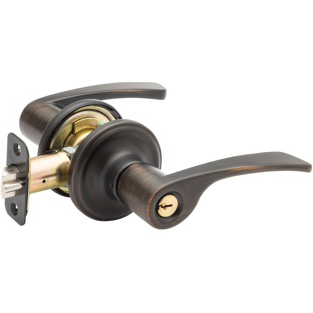Copper Creek KL2240TB tuscan bronze keyed entry door lever
