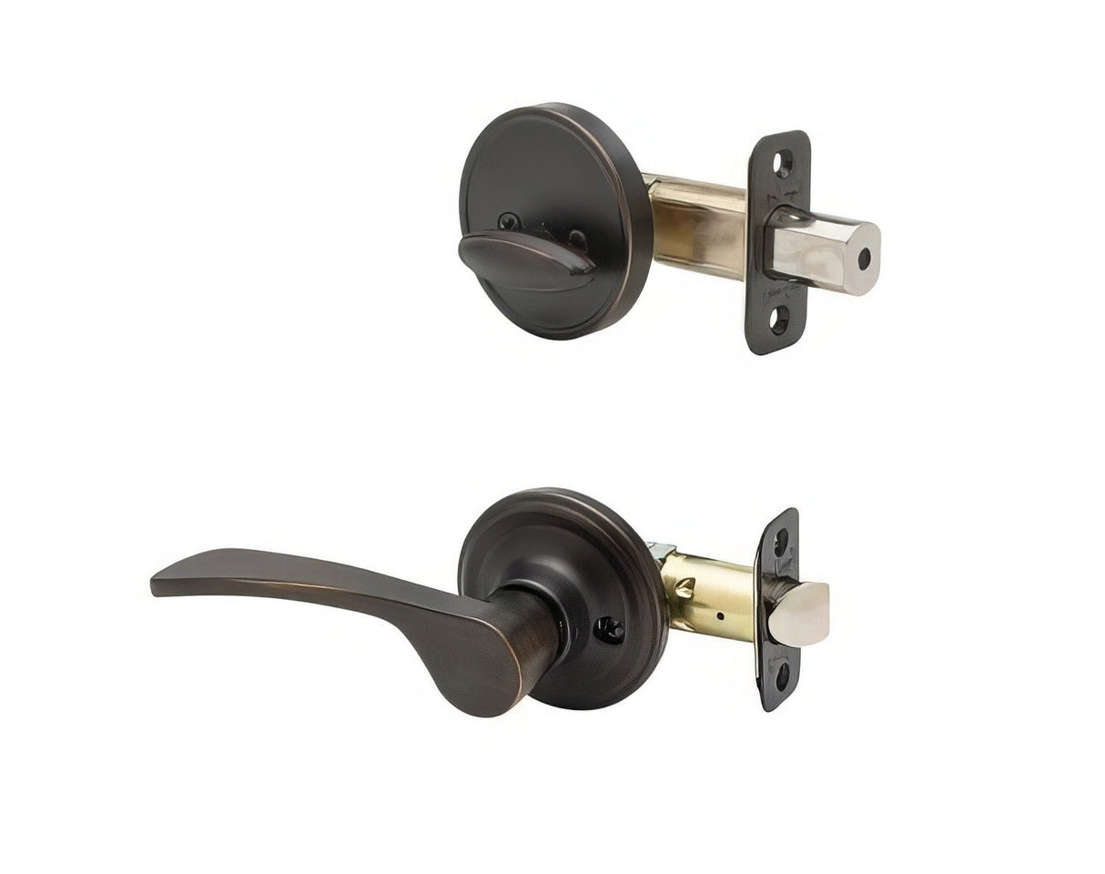 Copper Creek KL2810RHTB tuscan bronze single cylinder handleset