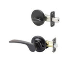 Copper Creek KL2890RHBC black single cylinder handleset