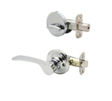 Copper Creek KL2890RHPS polished stainless single cylinder handleset
