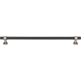 Top Knobs M2766 Bit 12" Center to Center Bar Pull Flat Black and Pewter Antique