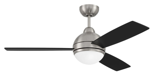 Craftmade KNE48BNK3 brushed polished nickel ceiling fan blades included