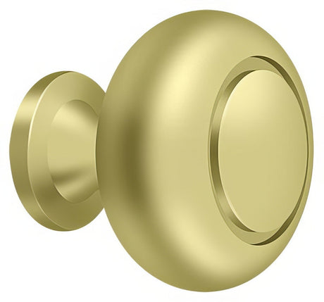 Deltana KR119U3 polished brass cabinet knob