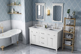 Jeffrey Alexander Chatham 60" White Double Sink Bathroom Vanity with White Carrara Marble Top - 8 in. Widespread Faucet Top - VKITCHA60WHWCR product image 7
