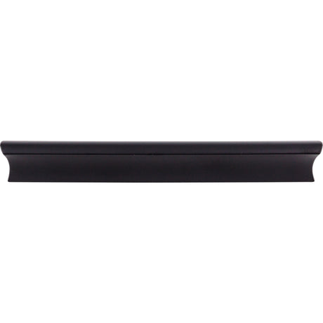 Top Knobs TK555BLK Glacier 6" Center to Center Finger Pull Flat Black
