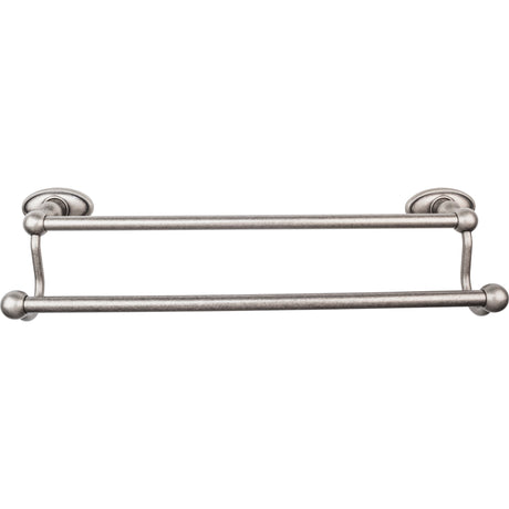 Top Knobs ED7APC TOP BATH (R) Edwardian Bath Double 20 1/2" Wall Mounted Towel Bar Antique Pewter
