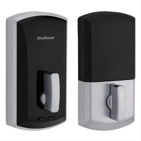 Kwikset 1000-1526.FD.4L.STRKP.KS 20 Min UL Unite Electronic Smart MF Deadbolt Satin Nickel / Bright Chrome