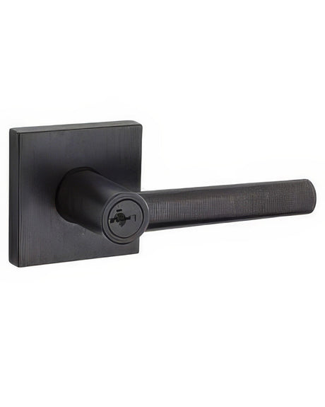 Kwikset 740MILSQT-11PS venetian bronze keyed entry door lever