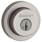 Kwikset 158RDT-15S.STRKP Milan Round Rose Single Cylinder Deadbolt SmartKey Satin Nickel