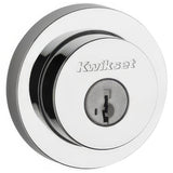 Kwikset 158RDT-26S.STRKP Milan Round Rose Single Cylinder Deadbolt SmartKey Bright Chrome