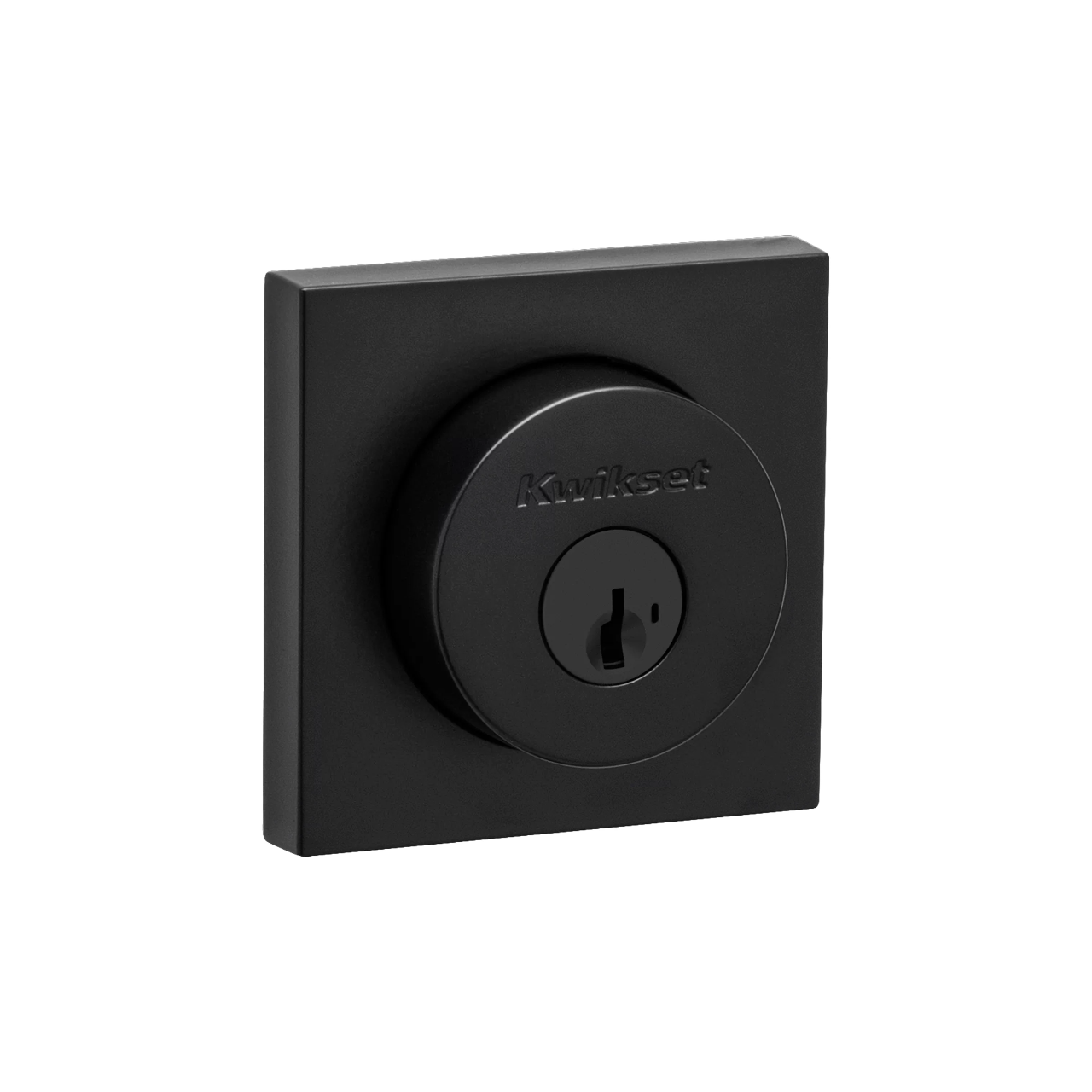 Kwikset 158SQT-26S.STRKP-514X26S.STRKP Halifax Square Rose Single Cylinder Deadbolt SmartKey with 6AL Latch and STRKP Strike Pack which includes Square Corner; Round Corner and 5303 Round Corner Full Lip Strikes KA3 Bright Chrome