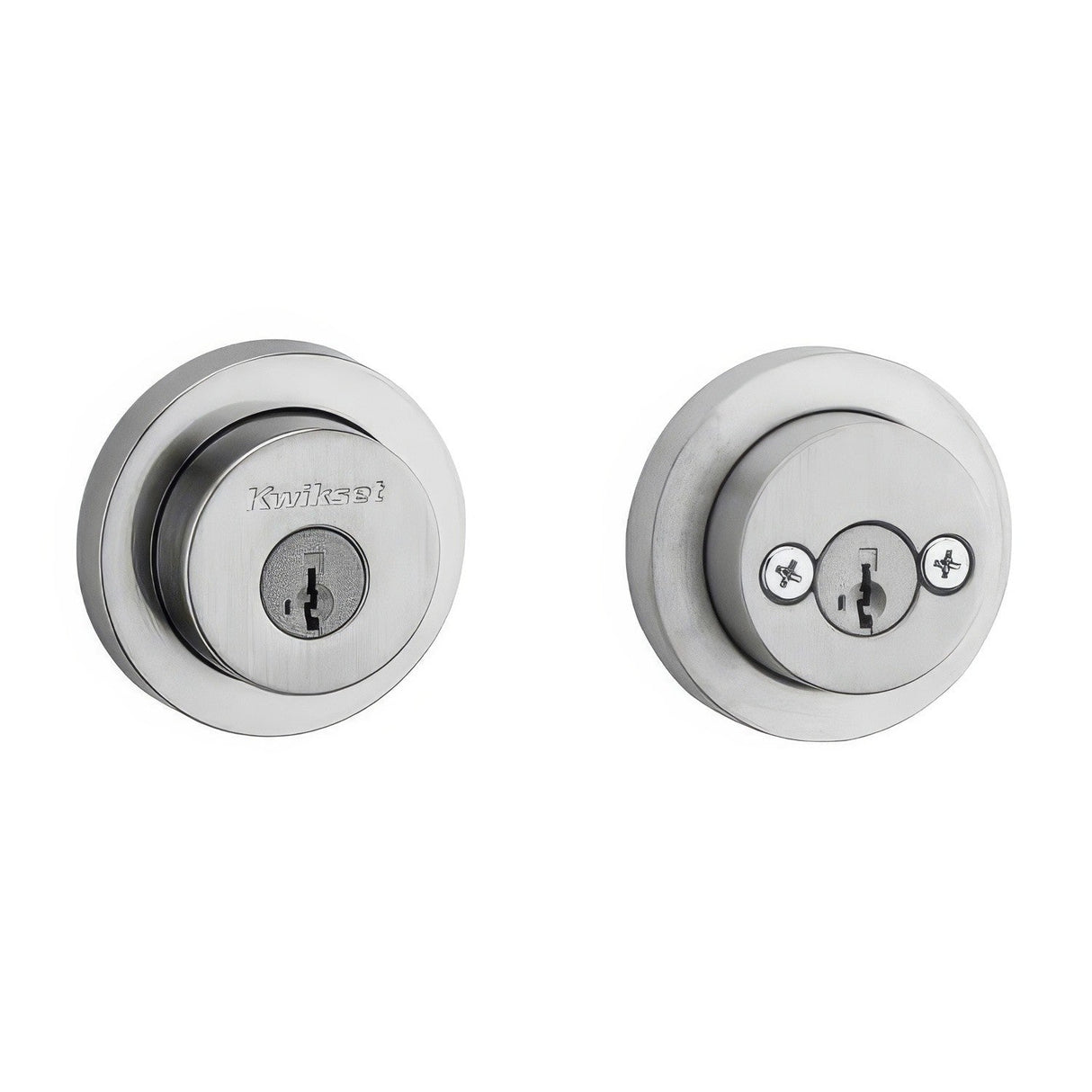 Kwikset 159RDT-26DS.STRKP Halifax Double Cylinder Deadbolt Satin Chrome