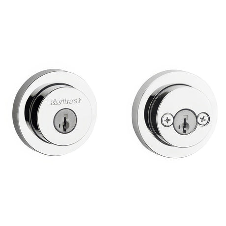 Kwikset 159RDT-26S.STRKP Halifax Double Cylinder Deadbolt Bright Chrome
