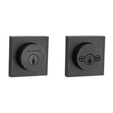 Kwikset 159SQT-11PS.STRKP Halifax Square Rose Double Cylinder Deadbolt SmartKey Venetian Bronze