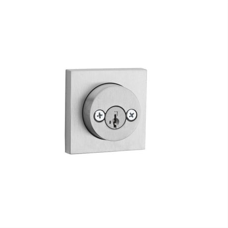 Kwikset 159SQT-26DS.STRKP Halifax Square Rose Double Cylinder Deadbolt SmartKey Satin Chrome