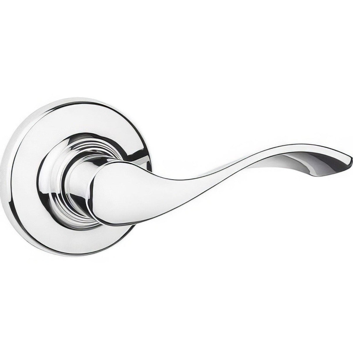 Kwikset 200BL-26 Balboa Reversible Passage Door Lever Bright Chrome
