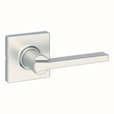 Kwikset 200CSLSQT-15 Casey Lever with Square Rose Passage Door Lock and RCS Strike Satin Nickel