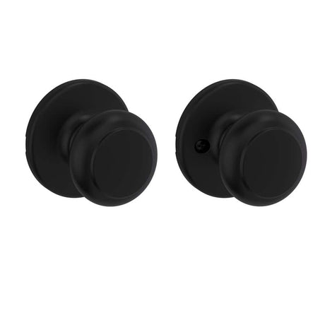 Kwikset 200CV-514 Cove Passage Door Knob Matte Black