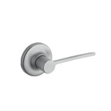 Kwikset 200LRLRDT-26D Ladera Lever with Round Rose Passage Door Lock and RCS Strike Satin Chrome