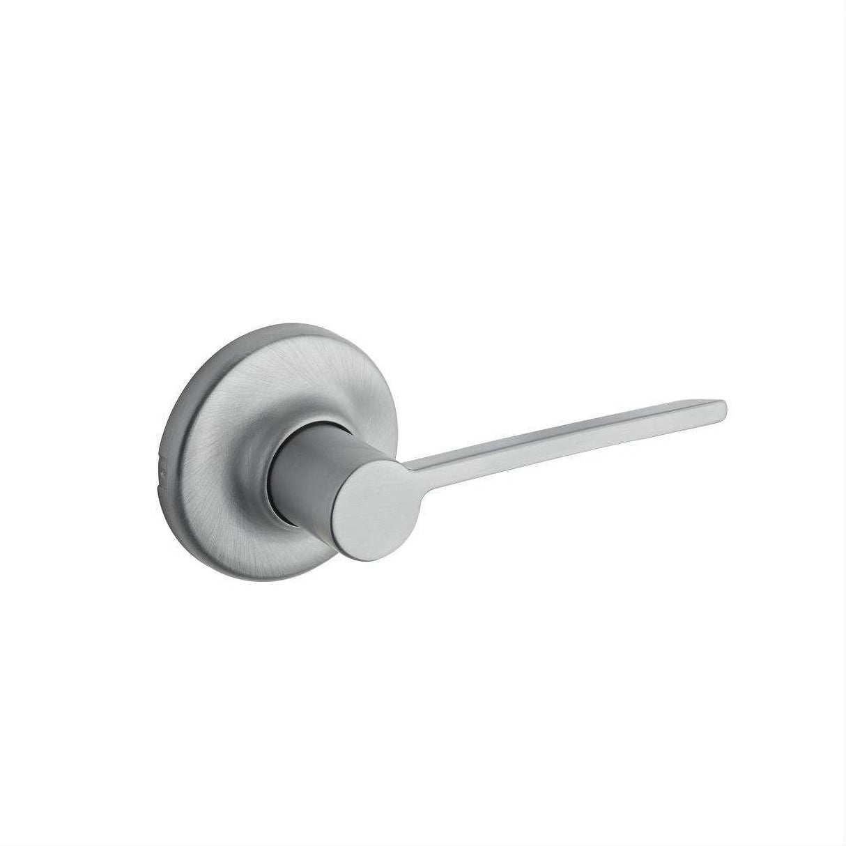 Kwikset 200LRLRDT-26D Ladera Lever with Round Rose Passage Door Lock with 6AL Latch and RCS Strike Satin Chrome