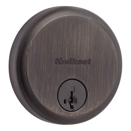 Kwikset 258-11PS.STRKP Hometown Low Profile Single Cylinder SmartKey Deadbolt Venetian Bronze