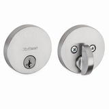 Kwikset 258RDT-26DS.STRKP Uptown Round Contemporary Low Profile Single Cylinder SmartKey Deadbolt Satin Chrome