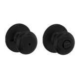 Kwikset 300CV-514 Cove Privacy Door Knob - Iron Black