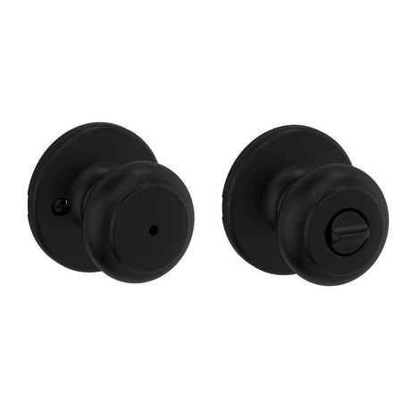 Kwikset 300CV-514 Cove Privacy Door Knob - Iron Black