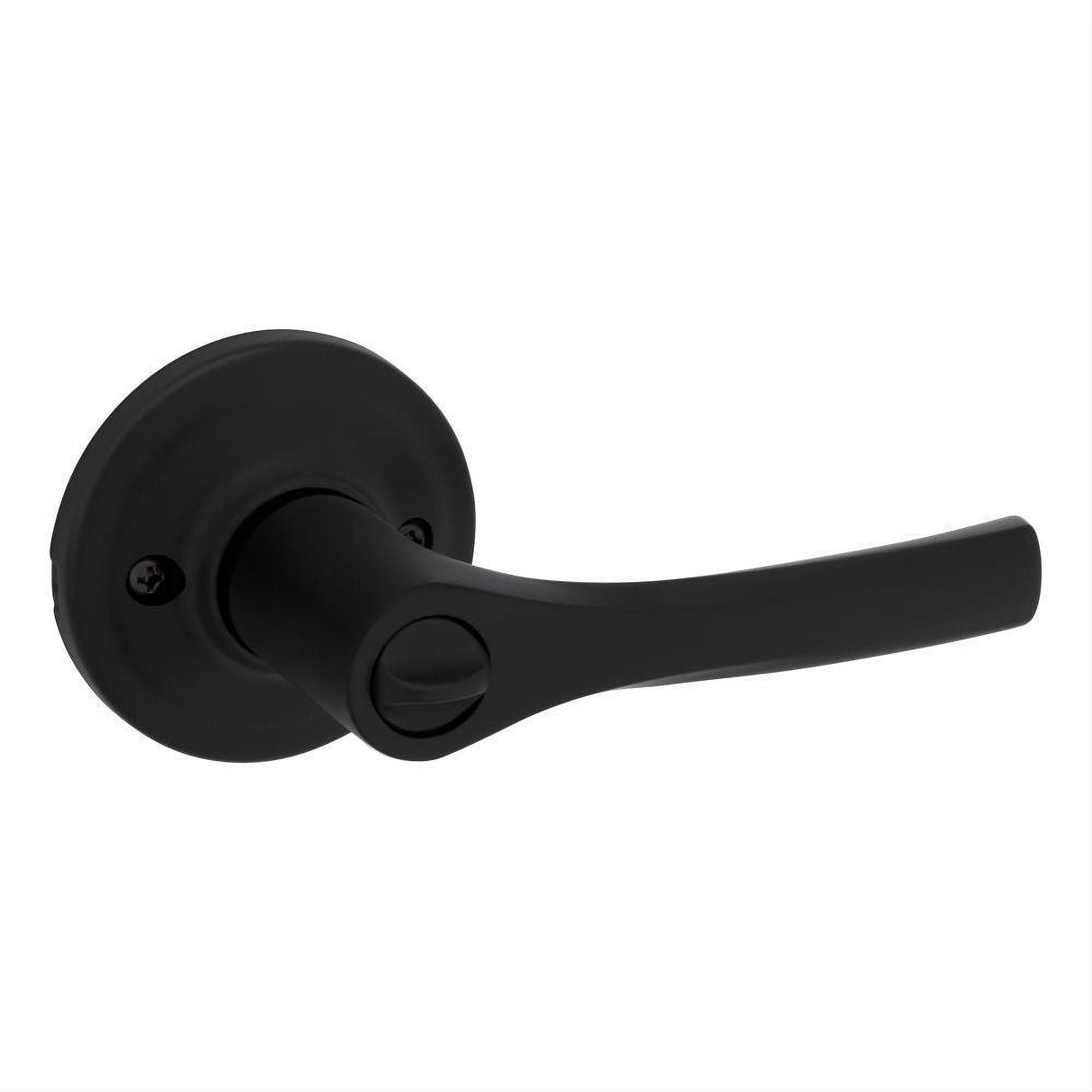 Kwikset 300HYL-514 Henley Lever Privacy Door Lock and RCS Strike Matte Black