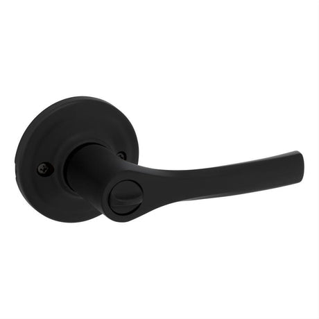 Kwikset 300HYL-514 Henley Lever Privacy Door Lock and RCS Strike Matte Black