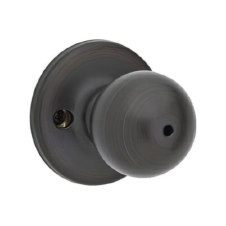 Kwikset 300P-11P Polo Knob Privacy Door Lock and RCS Strike Venetian Bronze