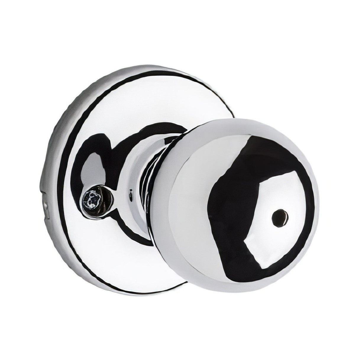 Kwikset 300P-26 Polo Knob Privacy Door Lock and RCS Strike Bright Chrome