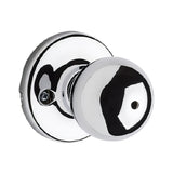 Kwikset 300P-26 Polo Knob Privacy Door Lock and RCS Strike Bright Chrome