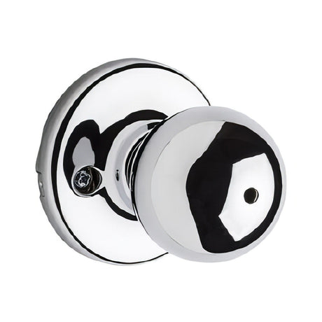 Kwikset 300P-26 Polo Knob Privacy Door Lock and RCS Strike Bright Chrome