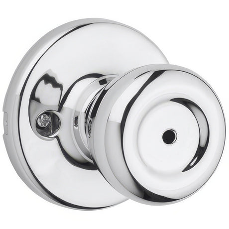 Kwikset 300T-326V1 polished brass chrome privacy door knob