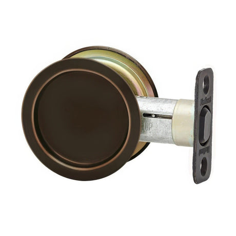 Kwikset 334-15A Round Passage Pocket Door Lock Antique Nickel
