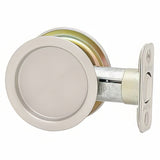 Kwikset 334-26D Round Passage Pocket Door Lock Satin Chrome