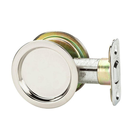 Kwikset 334-32 Round Passage Pocket Door Lock Stainless Steel