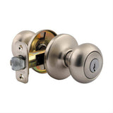 Kwikset 400CV-15 Cove Single Cylinder Keyed Entry Knob Satin Nickel