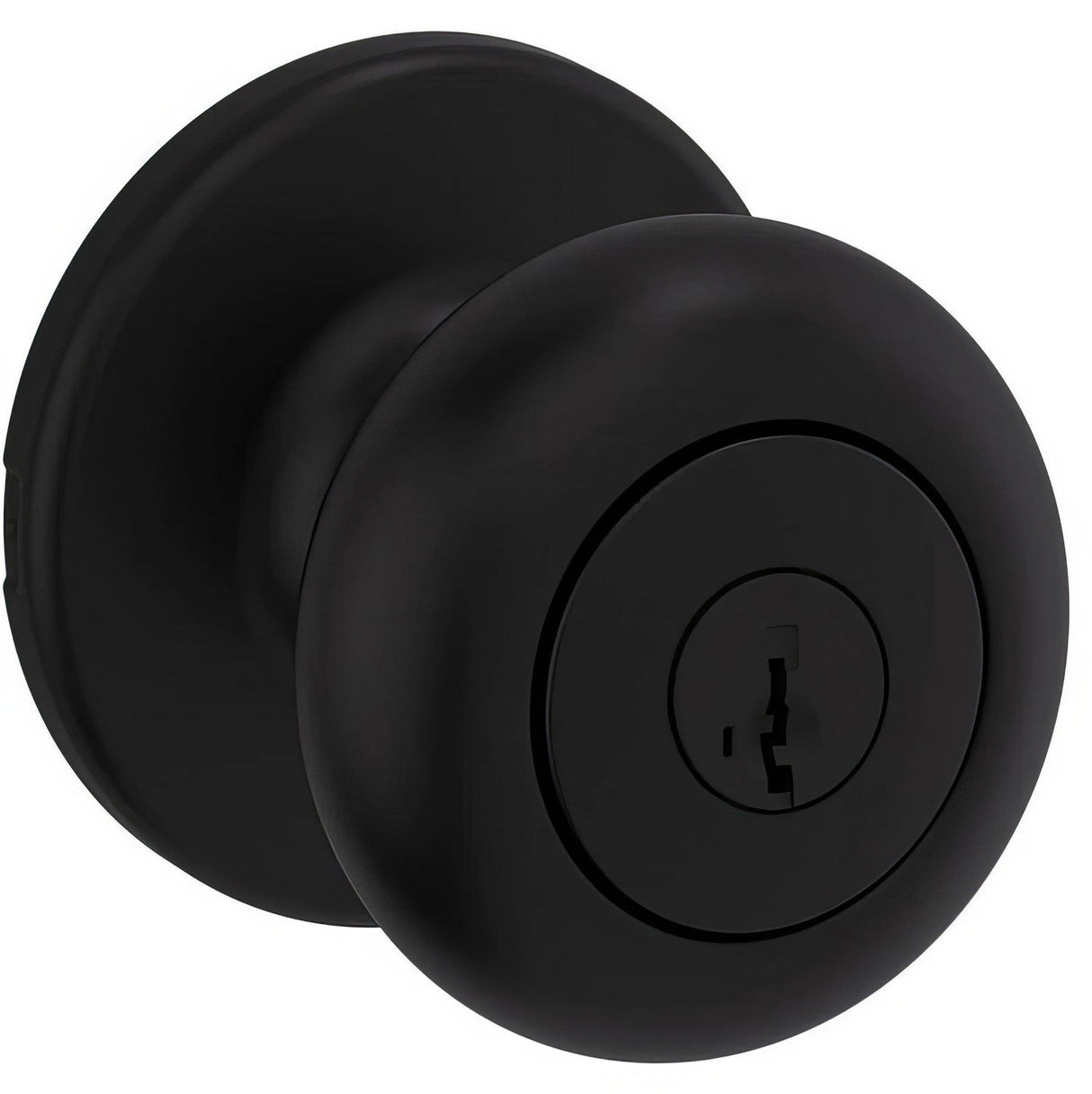 Kwikset 400CV-514S Cove Single Cylinder Keyed Entry Knob Iron Black