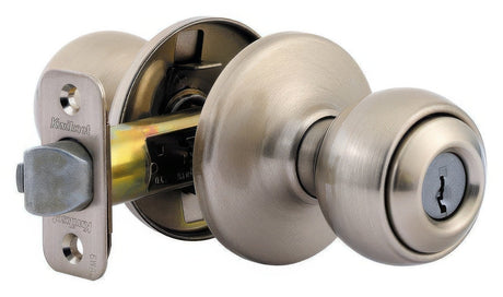 Kwikset 400P-26V1 polished chrome keyed entry door knob
