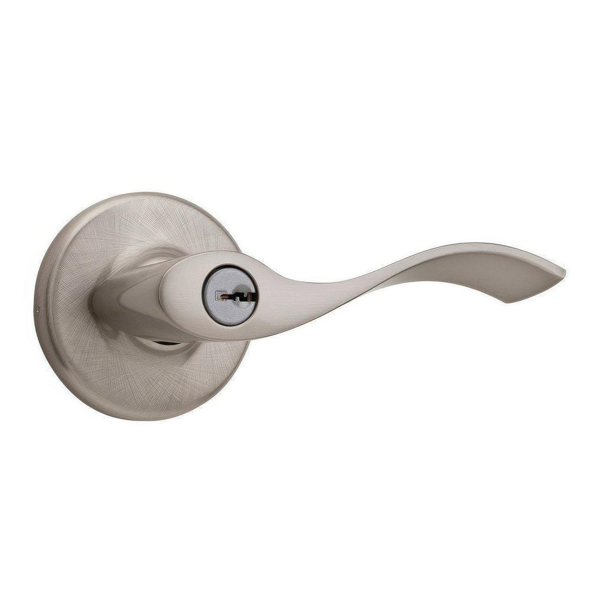 Kwikset 405BL-15S Balboa Keyed Entry Lever - Satin Nickel