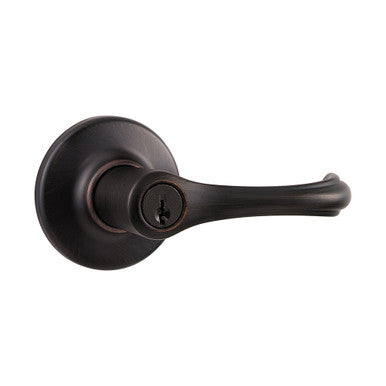 Kwikset 405DNL-11P Dorian Keyed Entry Lever - Venetian Bronze