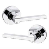 Kwikset 407CSLRDT-15 Light Commercial Casey Lever Round Rose Passage Door Lock with RCAL Latch and RCS 3031 Strike Satin Nickel
