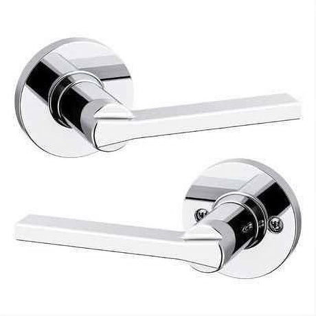 Kwikset 407CSLRDT-15 Light Commercial Casey Lever Round Rose Passage Door Lock with RCAL Latch and RCS 3031 Strike Satin Nickel