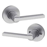 Kwikset 407CSLRDT-26 Light Commercial Casey Lever Round Rose Passage Door Lock with RCAL Latch and RCS 3031 Strike Bright Chrome