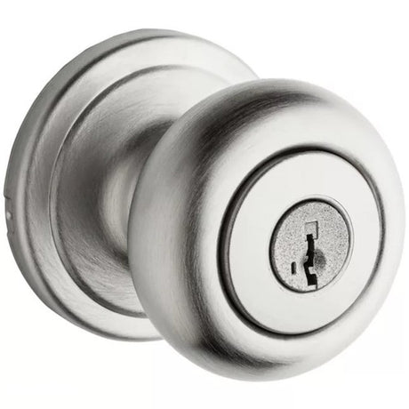 Kwikset 450P-26DS Polo Storeroom Smart Keyed Door Knob - Satin Chrome