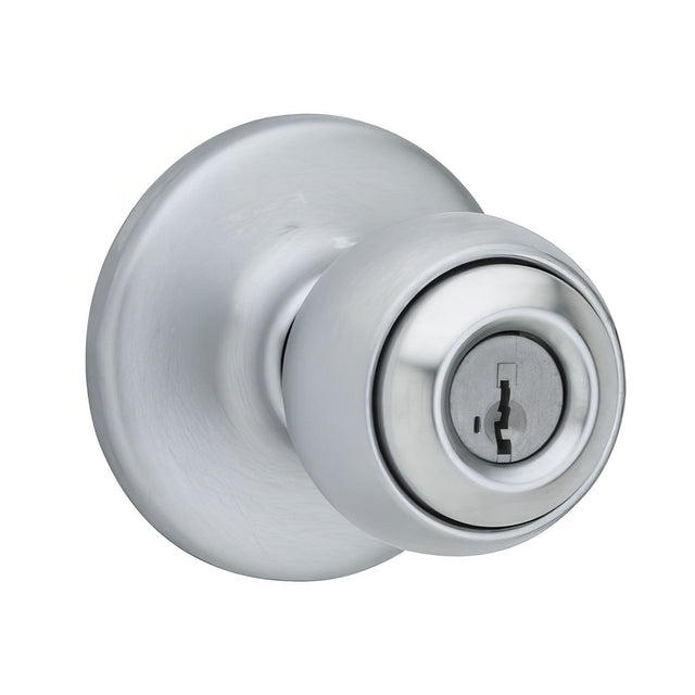 Kwikset 450P-3SV1 450PS Polo Storeroom Smart Keyed Door Knob Polished Brass