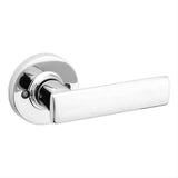 Kwikset 488BRNLRDT-26 Breton Half Dummy Door Lever with Round Rose Bright Chrome